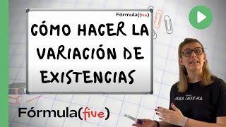 CÓMO HACER LA VARIACIÓN DE EXISTENCIAS CONTABILIDAD [upl. by Inaja]