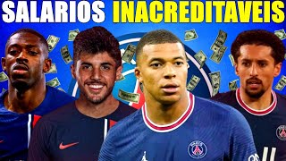 Os Salários Astronômicos Dos Jogadores Do PSG Em 2024🤑 [upl. by Yessydo695]