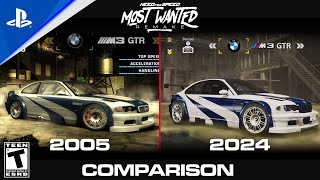 Need for Speed™ Most Wanted Remake  Comparison With The 2005 Version 2 [upl. by Odlanyar]