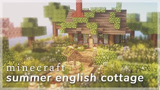 Minecraft 👒🌿 Summer English Cottage  Speedbuild  CIT Resource Packs [upl. by Mears]