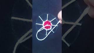 Spiderweb handembroidery tutorial fypage fyp handmade art trending [upl. by Dnalrag]