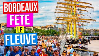 BORDEAUX FETE le FLEUVE 2019  Feu dartifice  Bordeaux France [upl. by Habas]