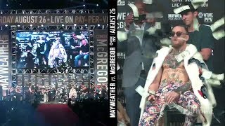 Floyd Mayweather Throws Cash On Stage Over Conor McGregor  ESPN [upl. by Immak]