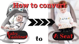 HOW TO  CONVERT MASTELA 3 IN 1 BABY BASSINET TO A SEAT  RECLINE SEATER POSITION  TUTORIAL VIDEO [upl. by Assil375]