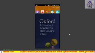 How to install Oxford Advanced Learners Dictionary 9th edition app free in Android MobilesTabs [upl. by Beauvais]