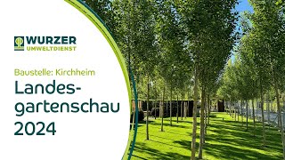 Wurzer Umweltdienst  Vorbereitungen und Aufbauarbeiten auf der Landesgartenschau in Kirchheim 2024 [upl. by Nitas]