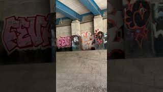 Underneath the bridge at Dunmow Essex graffitiart skatepark [upl. by Muire]