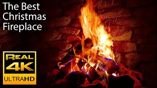 4K Relaxing Fireplace amp The Best Instrumental Christmas Music amp Crackling Fire Sounds 🔥 UHD 2 Hours [upl. by Affer522]