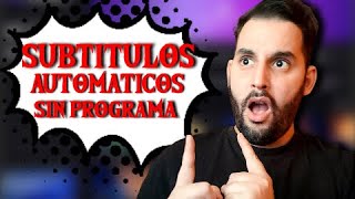 Como GENERAR SUBTÍTULOS AUTOMATICOS para un VÍDEO ¡Sin Programas [upl. by Rosenblatt173]