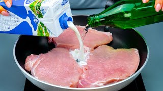 The secret for a pork chop tastier than at the restaurant carbonated water and milk [upl. by Suissac]