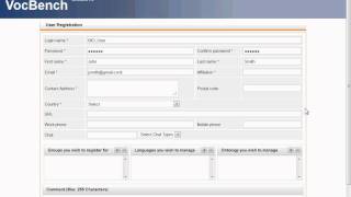 VocBench  Create User Account [upl. by Arturo]