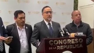 DIPUTADOS DEL PARTIDO VOS SE PRONUNCIAN ANTE LA ELECCION DE CORTES EN GUATEMALA [upl. by Mccormac]