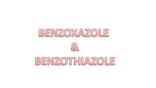 Benzoxazole and benzothiazole [upl. by Danni]