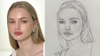 How to Draw a Realistic Face  Drawing Tutorial Part 1 Eyes Nose  Mouth [upl. by Aman]