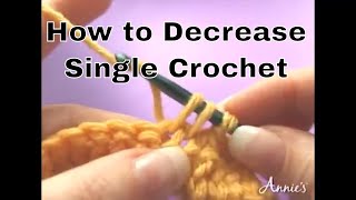 How to Decrease Single Crochet  an Annies Tutorial [upl. by Vito455]