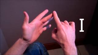 How to sign the alphabet in British Sign Language BSL  Right handed  Signer point of view [upl. by Boff651]