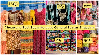 Secunderabad General Bazaar Street Shopping everything under Rs500 [upl. by Guibert]