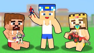 FAKİR KEREM VE ZENGİN BEBEK OLDU 😱  Minecraft [upl. by Lladnik]