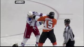 Aaron Voros vs Arron Asham Jan 21 2010 [upl. by Richard499]