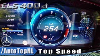 2019 Mercedes Benz CLS 400d 4Matic  ACCELERATION 0250kmh TOP SPEED by AutoTopNL [upl. by Devlin]