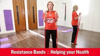 British Heart Foundation  Using Resistance Bands [upl. by Attaynik845]