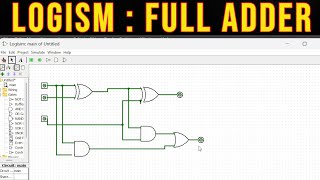 Logisim FullAdder [upl. by O'Mahony]