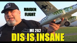 UMX Me 262 30mm EDF RC Jet plane BNF MAIDEN FLIGHT [upl. by Bohun413]