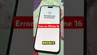 😱🔴 ERROR del iPhone 16 Pantalla Congelada por Actualización de Sistema 📱 shorts [upl. by Emse970]