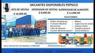 🎢 OFERTAS de EMPLEO Convocatoria PEPSICO Vacantes y TRABAJO Experiencia Objetivos Postúlate [upl. by Michella]