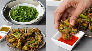 Crispy palak pakoda recipe 🤩spinachpakora recipe cooking vegetables viralvideo yt youtube [upl. by Antony157]