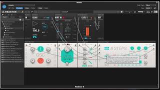 Sequencer patch with Reaktor 6 Blocks Base 2022 [upl. by Senilec]