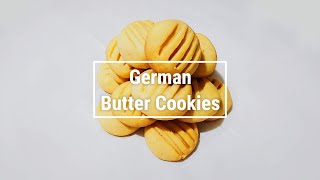 手工餅乾｜德國酥餅 超簡單作法｜How to make German Butter Cookies [upl. by Zetnwahs]