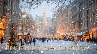 Beautiful Snowy Christmas Ambience 🎁 Top Christmas Songs of All Time Peaceful Christmas Piano Music [upl. by Nyraa568]