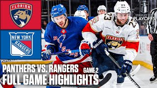 Florida Panthers vs New York Rangers Game 2  NHL Eastern Conference Final  Full Game Highlights [upl. by Sobmalarah]