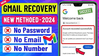 How to Recover Gmail Account without Phone Number and Recovery Email 2024  Gmail Account Recovery [upl. by Viehmann218]