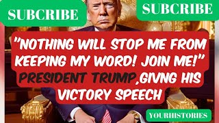 PRESIDENT TRUMPS VICTORY SPEECH [upl. by Hilton]