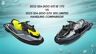 SeaDoo GTI SE 170 vs GTX 300 Limited  Handling Comparison [upl. by Benson]