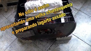 como assar carne lagarto no bafo na churrasqueira Americo Brazil informa [upl. by Epps]