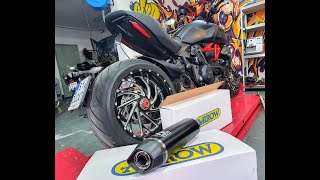 Ducati Diavel 1260s 21 exhaust Arrow sound [upl. by Oren499]