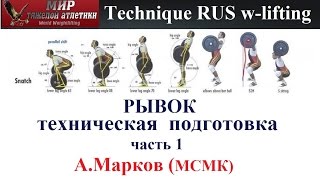 Technique RUS Wlifting Markov Snatchtechnical training part1 [upl. by Arbba204]