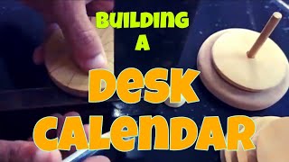 handmade perpetual wooden desk calendar [upl. by Annig854]