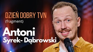 Antoni SyrekDąbrowski  Dzień Dobry TVN  standup  2021  fragment Kroniki Filmowej [upl. by Letsyrk]