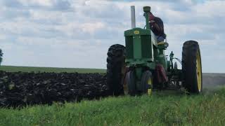 John Deere model 720 from a different angle  Plow day [upl. by Sheley79]