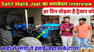 sahilmalik750 क्यों तोड़ता है रोज ट्रैक्टर  Sahil Malik Jaat interview  Brand Media  Tractor [upl. by Wyly]