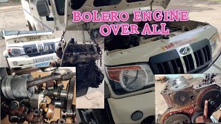 Bolero engine overall car engine dismantle diesel engine khol fit video [upl. by Elleinahc]