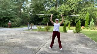 PushPress amp Hang Clean Press Warmups w just the Barbell 45pds [upl. by Annaegroeg]