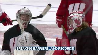 Badgers goaltender Desbiens makes adjustment to Madison [upl. by Eul]