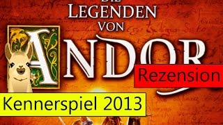 Die Legenden von Andor  Kennerspiel des Jahres 2013  Anleitung amp Rezension  SpieLama [upl. by Iliram119]