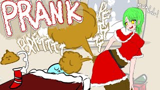 Girl fart and poop prank 【Xmas anime】 [upl. by Dearborn379]