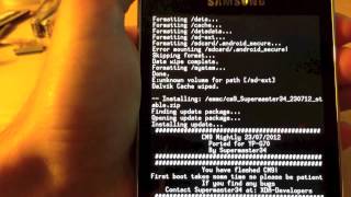 How to install CyanogenMod 102 on a Samsung Galaxy Player 50 [upl. by Armillda]